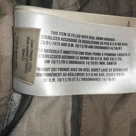 Burberry Brit Erwood Down Puffer Jacket Women’s L Metallic Bronze Olive Y2K - Picture 13 of 16